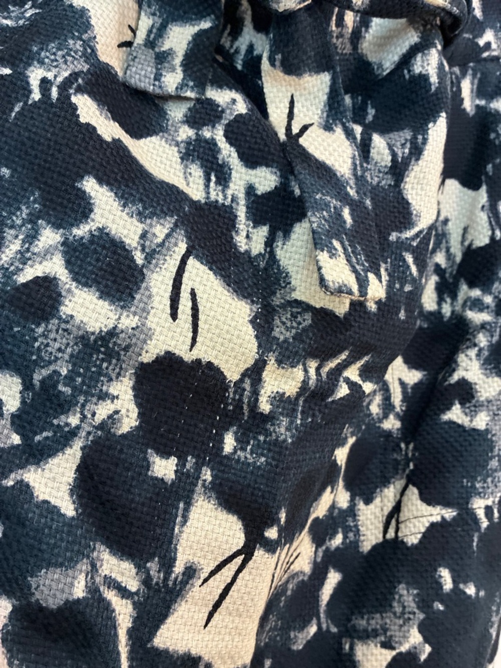 Banana Republic Navy and White Strapless Floral Sheath Dress - Picture 6 of 9
